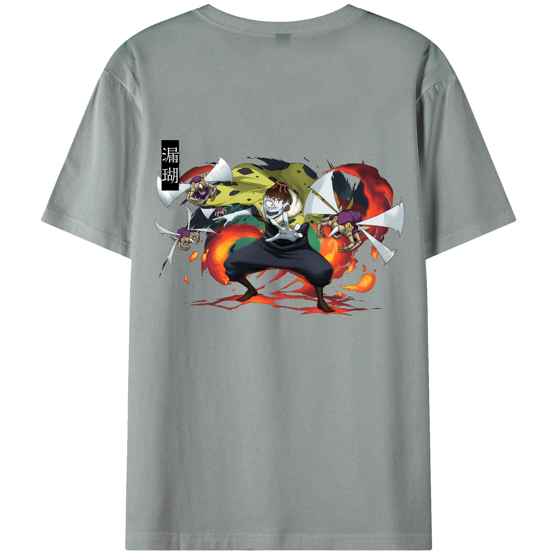 （画像用） 呪術廻戦 Jujutsu Kaisen 綿100％ メンズ半袖Tシャツ（バックプリント） 通気性